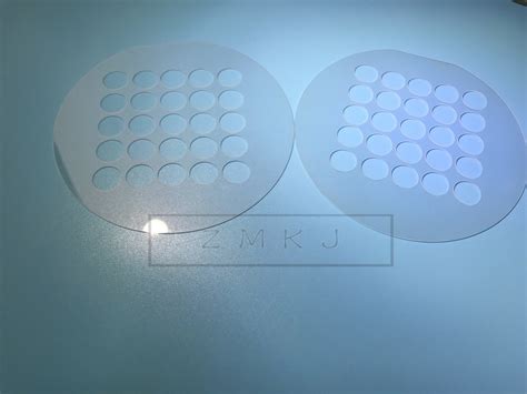 Punching Sapphire Lens Optical Wafer With Hole Al O Single Crystal Glass