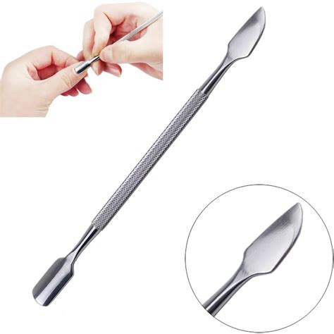 Pc Stainless Steel Cuticle Nail Pusher Remover Durable Nail Manicure