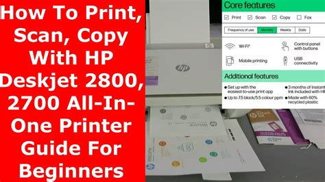 How To Print Scan Copy With HP Deskjet 2800 2700 All In One Printer