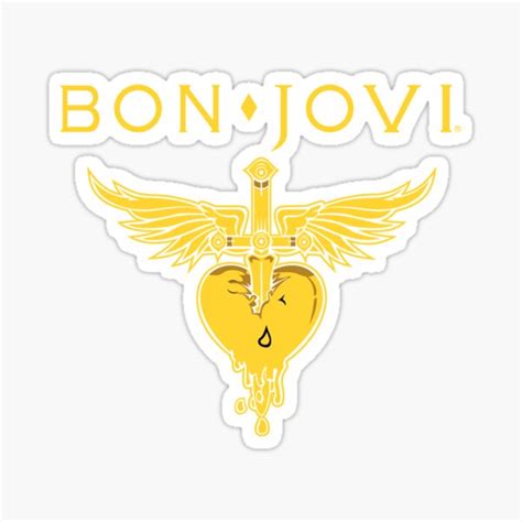 "Bon Jovi Logo" Sticker for Sale by clinton090 | Redbubble