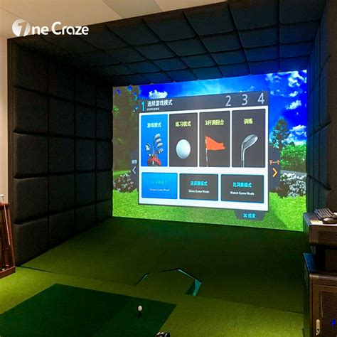 Indoor Golf Simulation Game - Onecraze Golf Simulators for Home