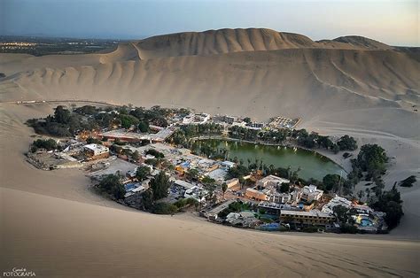 Huacachina Oasis City Of Ica Peru Lac Geo