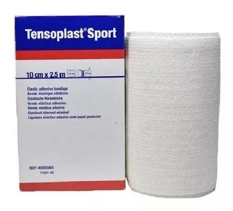 Venda Elástica Adhesiva Tensoplast Sport 10cm X 2 5m Látex Bsn Medical