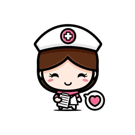 Premium Vector | Cute nurse holding a medical clipboard