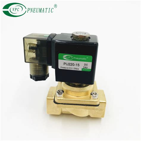 PU220 04 Valvula Solenoide 2 Vias 220VAC Rosca 1 2in China Solenoid