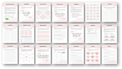 Boosting Self-Esteem Workbook Template | Cool Bean Design