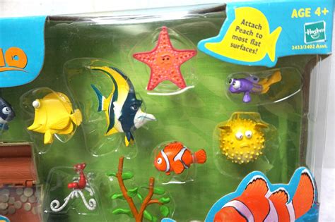 FINDING NEMO AQUARIUM GANG ACTION FIGURE SET HASBRO 2002 PLAYSET TOY ...