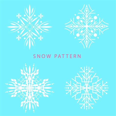 vector unique snow pattern bundle set 13630419 Vector Art at Vecteezy