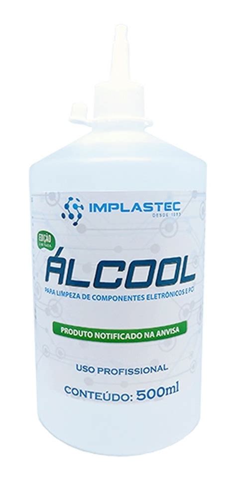 Álcool Para Limpeza De Componentes E Pci 500ml Implastec MercadoLivre