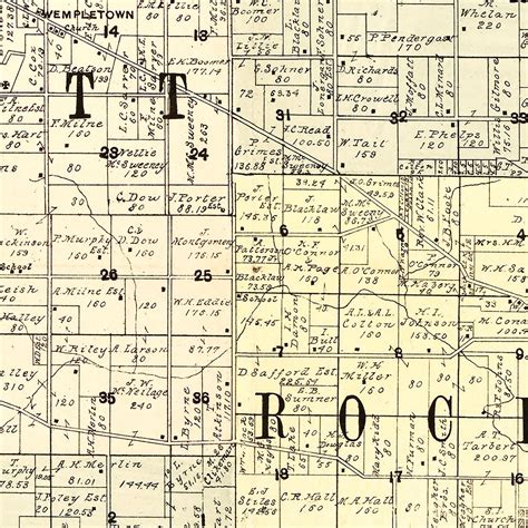 Vintage Map Of Winnebago County Illinois 1902 By Teds Vintage Art