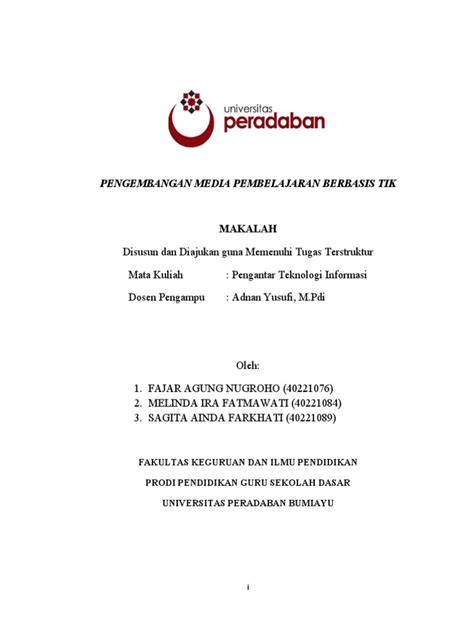 Pengembangan Media Pembelajaran Berbasis Tik Pdf