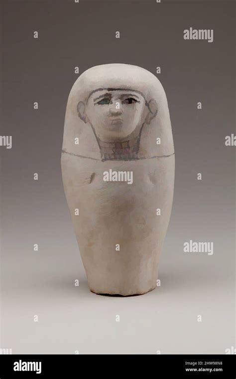 Art Inspired By Dummy Canopic Jar With The Head Of Imsety Late Period