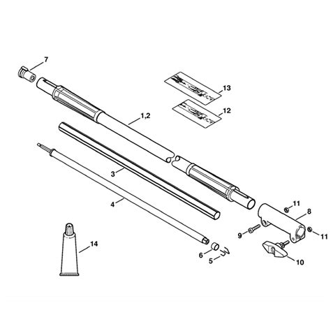 Stihl Km 55 Rc E Dz Engine Km 55 Rc E Dz Parts Diagram Carbon Drive Tube Extension Ht Km