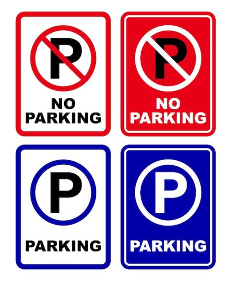 Zone De Stationnement Interdit Signe Aucun Parking Imprimable Symbole