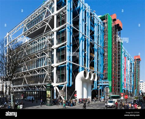 Il Centro Pompidou Beaubourg District 4th Arrondissement Parigi