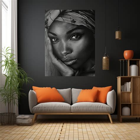 African Woman Artprintable Wall Art African Woman Wall Art African