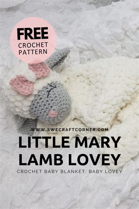 Free Crochet Pattern Baby Lovey Lamb Swecraftcorner