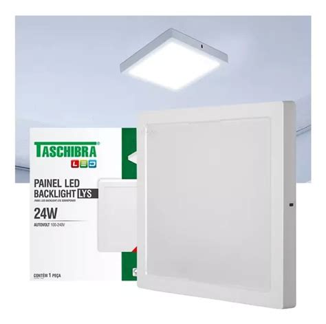 Painel De Led Lys Quadrado Sobrepor W Original Taschibra Mercadolivre