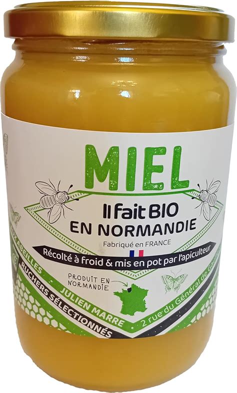 Miel Bio de Normandie 1 Kg Délicieusement crémeux et récolté à froid