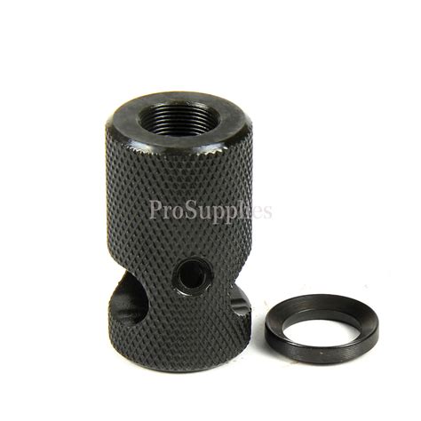 Compact Low Concussion 12x36 Muzzle Brake 9mm Knurled