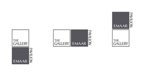 The Gallery At Emaar Pavilion Brand Identity Behance