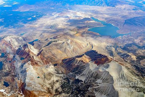 Aerial View Of The Lake Crowley Bloody Mountain And Laurel Moun