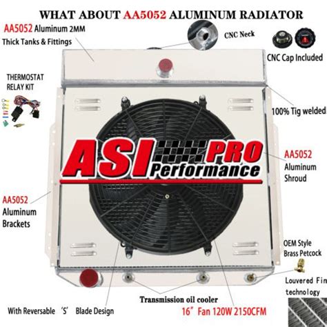 An Asi Pro Performance Radiator Is Shown In This Graphic Above It S