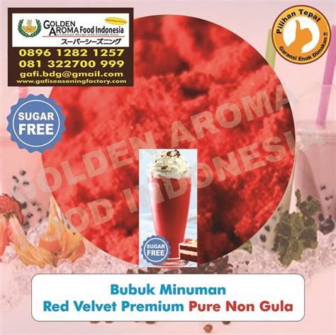 Jual Bubuk Minuman Rasa Red Velvet Premium Pure Non Gula Kg Red