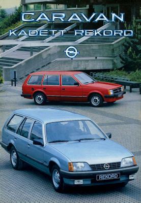 Motor Lit De Opel Kadett D Rekord E Caravan Prospekt 1984