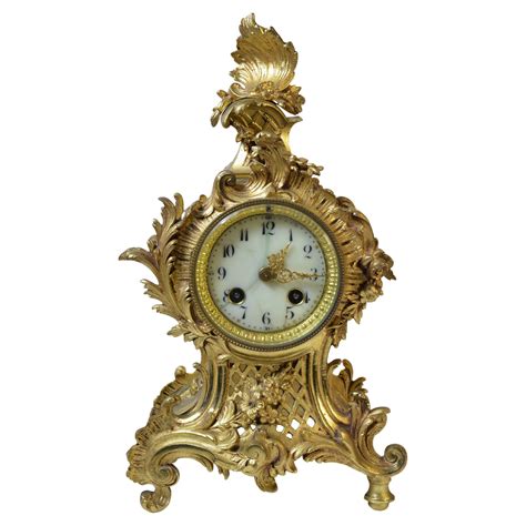 Japy Freres Antique French Ormolu Rococo Clock For Sale At Stdibs