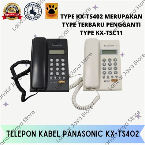 Jual Telepon Meja Kantor Telpon Rumah Panasonic KX TS402 Shopee