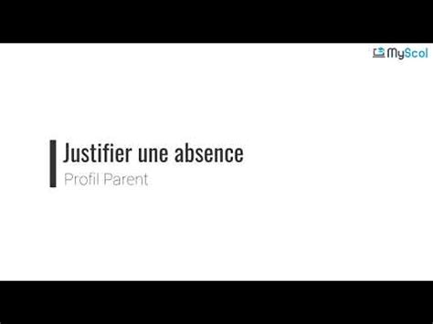 Comment Justifier Une Absence YouTube