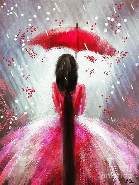 Under The Umbrella Painting By Tina Lecour Umbrella Painting Abstract Art Painting Art