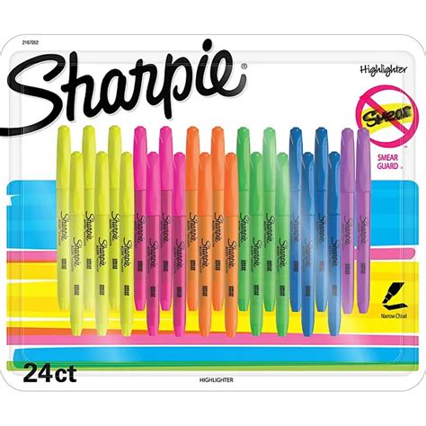 Sharpie Accent Highlighters Assorted Colors 24 Pack Sams Club