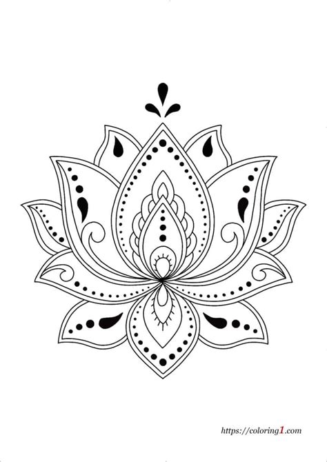 Lotus Flower Mandala Coloring Pages 2 Free Coloring Sheets 2021