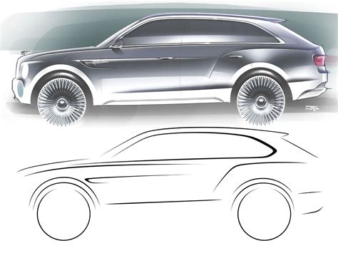 Bentley SUV Design Sketches