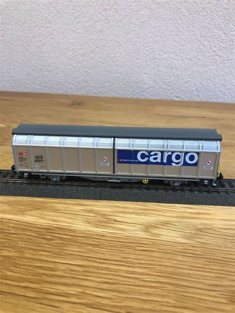 Märklin 29488 SBB Cargo Schiebewandwagen Hbbillns grau H0 Acheter