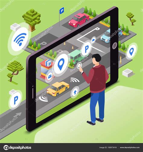 Aparcamiento Inteligente Vector Soluci N Eficiente Para Estacionar Tu