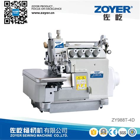 Zy988 4d Zoyer 4 Thread With Variable Top Feed Direct Drive Overlock Industrial Sewing Machine