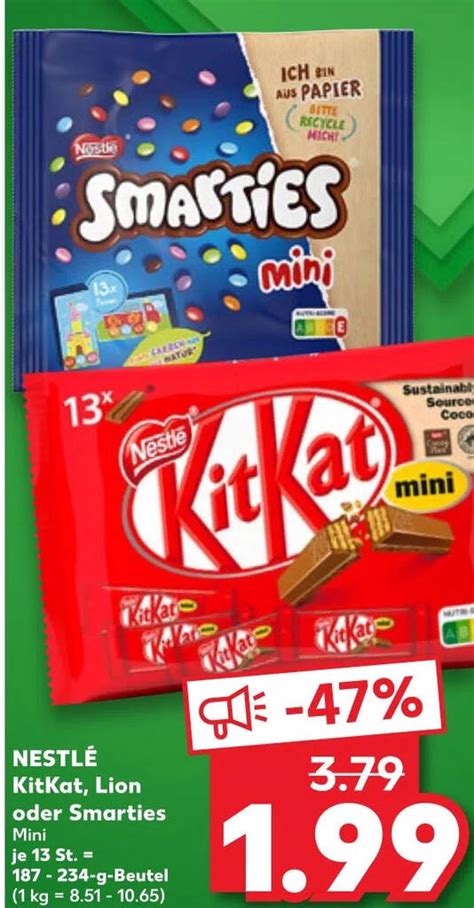 Nestl Kitkat Lion Oder Smarties Aanbieding Bij Kaufland De