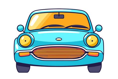 Premium Vector Modern Car Flat Design Vector Illustration