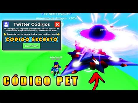 NOVO CÓDIGO DE PET SECRETO DA NOVA ATUALIZAÇÃO DO CLICKER SIMULATOR