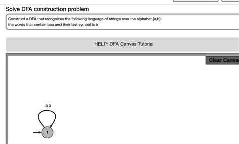 SOLVED Solve DFA Construction Problem Construct A DFA That Recognizes