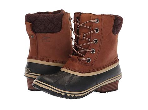 Sorel Slimpack Ii Lace Women S Waterproof Boots Burro Cattail Nubuck Leather Sorel Winter Boot