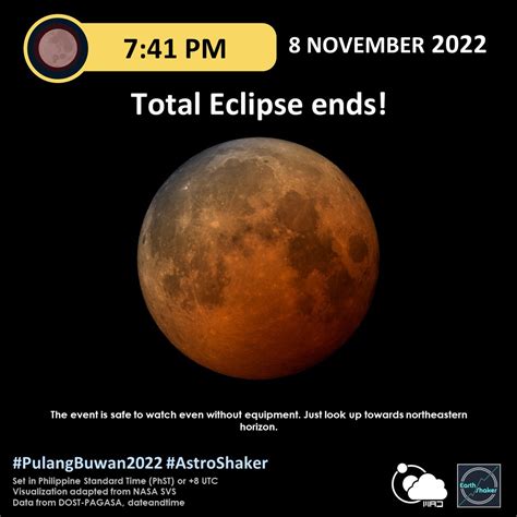 Earth Shaker Ph On Twitter Pm Tapos Na Ang Totality