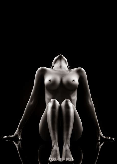 Nude Bodyscape Reflections 1 Black And White Photograph By Johan