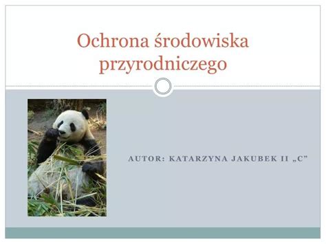 Ppt Ochrona Rodowiska Przyrodniczego Powerpoint Presentation Free