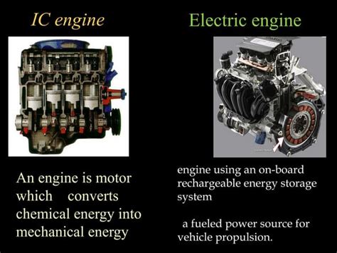 Internal Combustion Engine Vs Electric Engine Ppt