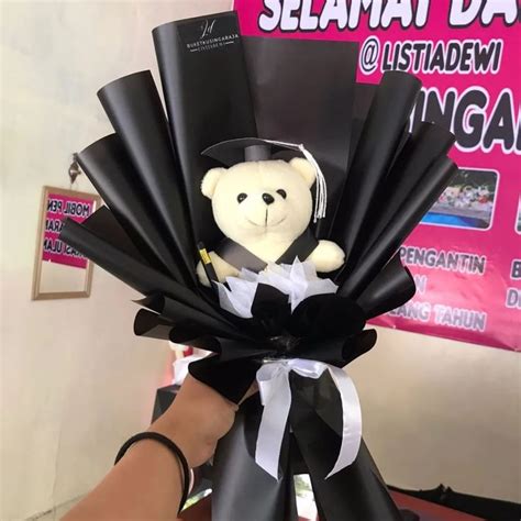 Buket Boneka Graduation Buket Ide Hadiah Bunga Kertas Diy