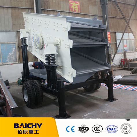 Portable Quarry Vibrating Screening Plant Mobile Rock Sand Separator